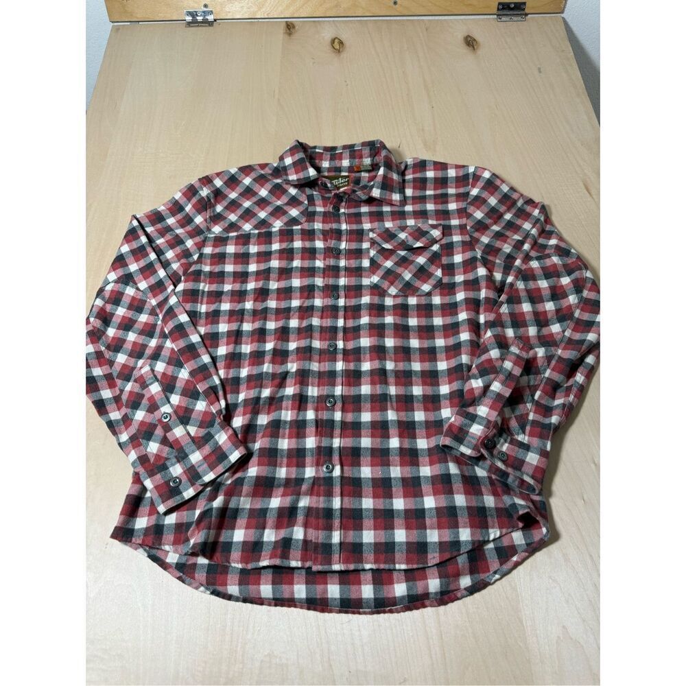 Howler Bros‎ Flannel Shirt Mens Medium  Plaid Long Sleeve Heavyweight